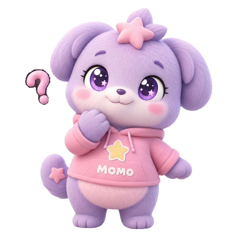 KidzJapan mascot Momo ready to help