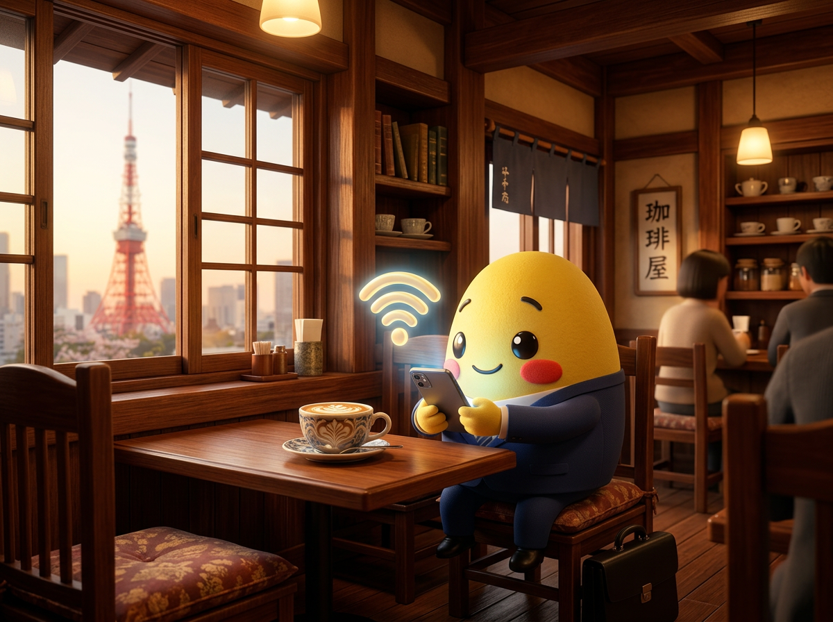 Pocket WiFi router for travelers in Japan